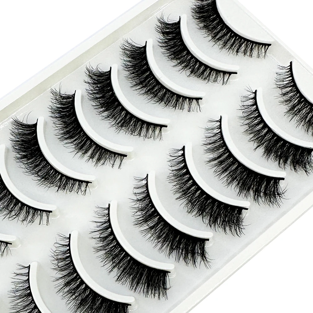 Eyelash Extension Full Set - 10pairs Wimpers 3D Nertsen Natuurlijke Valse
