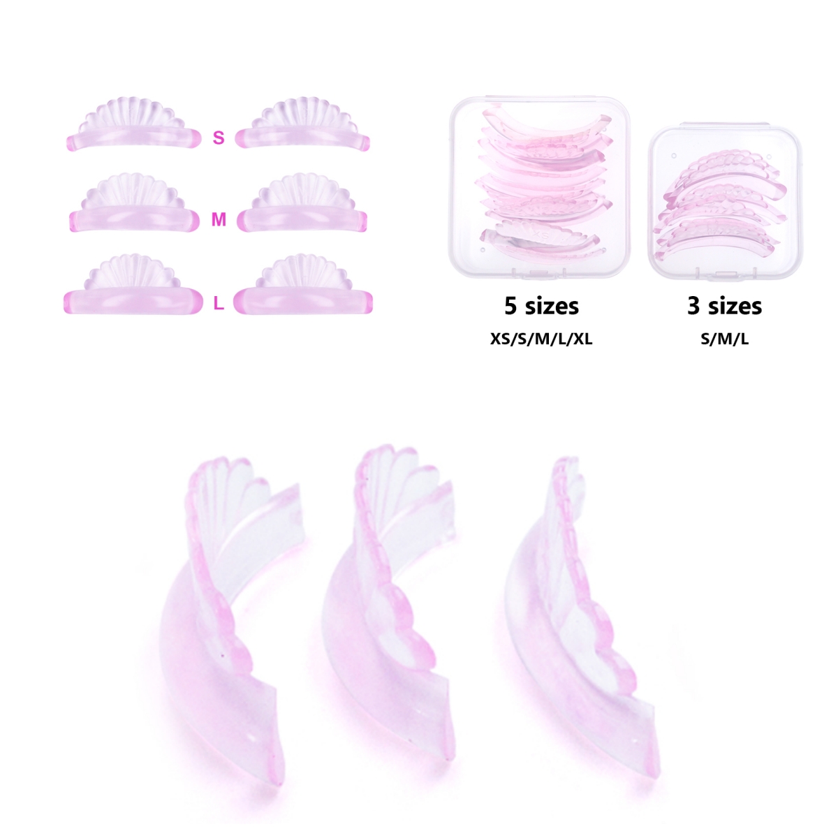 Eyelash Extension London - 3Pairs of 5Pairs Lash Lift Siliconen