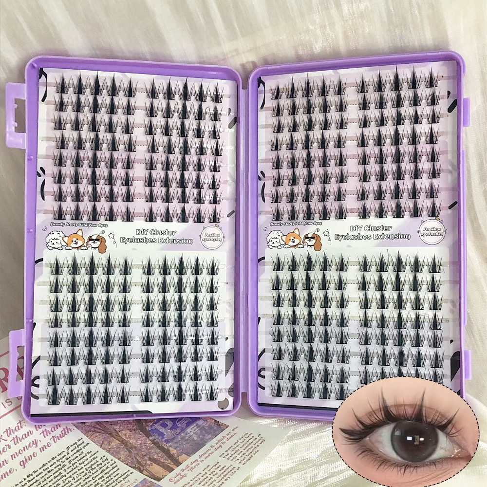 Eyelash Extension Japan - Manga Wimpercluster Sharp 320 stuks, 13mm