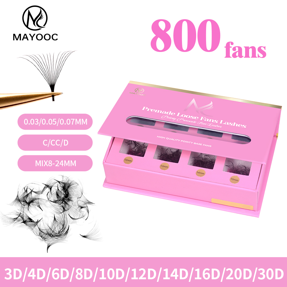 MAYOOC 800Fans Losse Fan Wimpe - Eyelash Extension Logo recensie en prijs