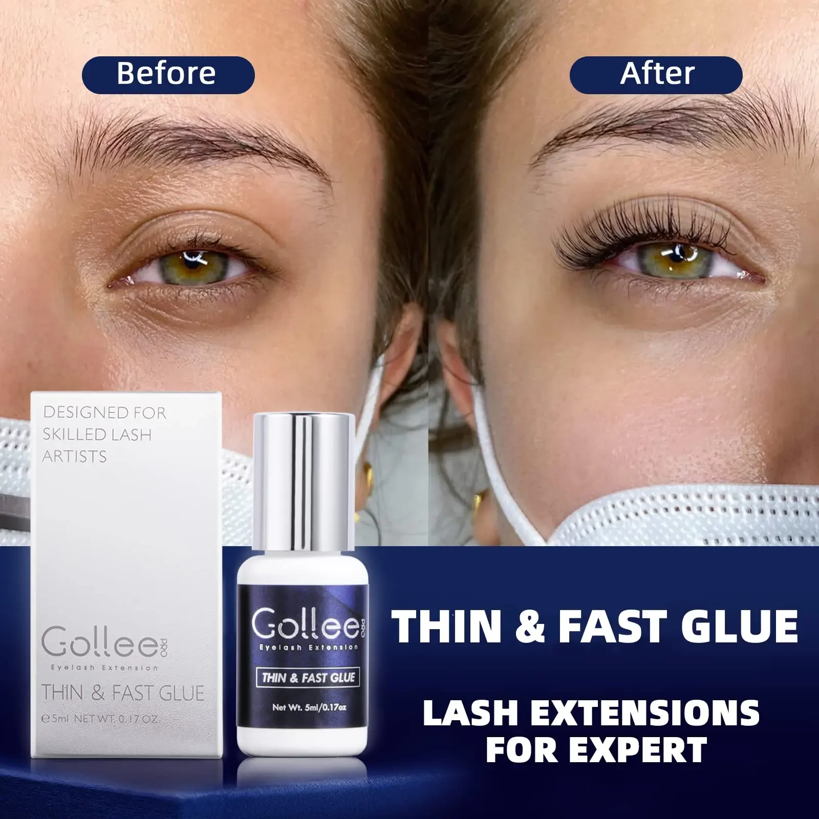 Gollee voor Gevoelige Ogen 5ml - Sensitive Lash Glue recensie en prijs