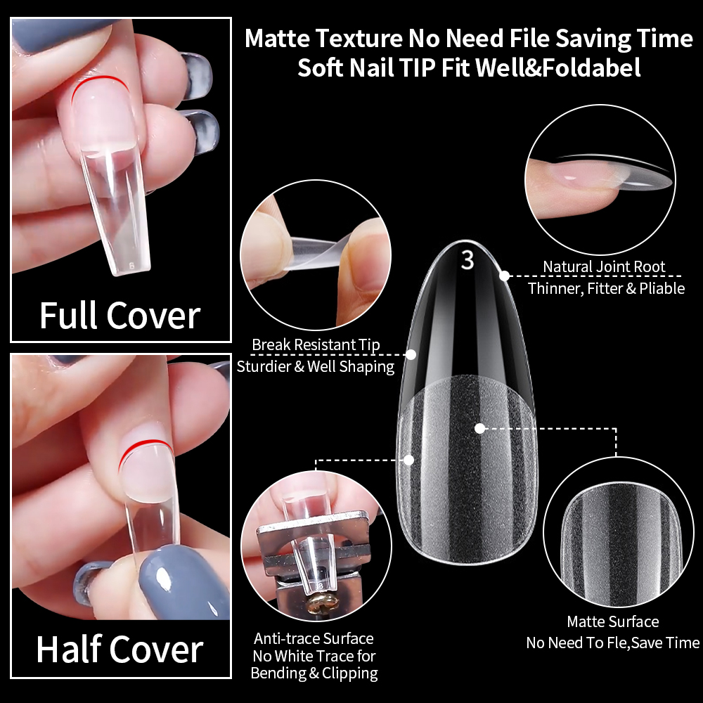 Nageltips Extensies Korte druk - Eyelash Extension Full Set recensie en prijs