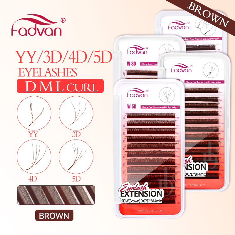FADVAN Bruin 4D/3D/5D wimpers  - Eyelash Extension Fan recensie en prijs